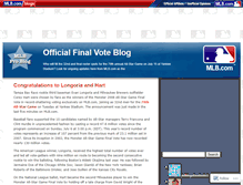 Tablet Screenshot of finalvote.mlblogs.com