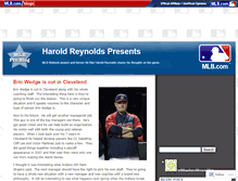 Tablet Screenshot of haroldreynolds.mlblogs.com