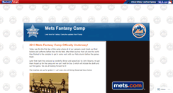 Desktop Screenshot of metsfantasycamp.mlblogs.com