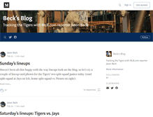 Tablet Screenshot of beck.mlblogs.com