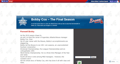 Desktop Screenshot of bobbycoxguestbook.mlblogs.com