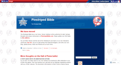 Desktop Screenshot of pinstripedbible.mlblogs.com