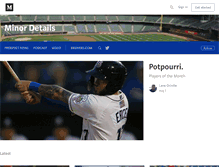 Tablet Screenshot of minordetails.mlblogs.com