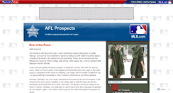 Desktop Screenshot of aflprospects.mlblogs.com