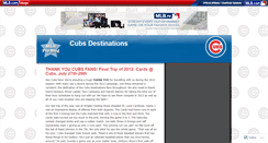 Desktop Screenshot of cubsdestinations.mlblogs.com