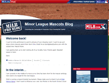Tablet Screenshot of minorleaguemascots.mlblogs.com