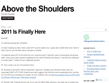 Tablet Screenshot of abovetheshoulders.mlblogs.com