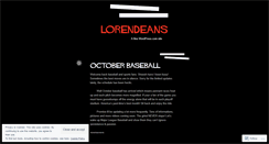 Desktop Screenshot of lorendeans.mlblogs.com