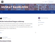 Tablet Screenshot of muskat.mlblogs.com