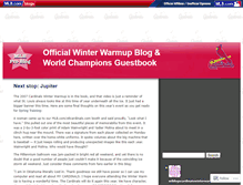 Tablet Screenshot of cardinalswinterwarmup.mlblogs.com