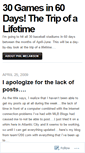 Mobile Screenshot of 30games60days.mlblogs.com