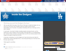 Tablet Screenshot of insidethedodgers.mlblogs.com