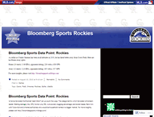 Tablet Screenshot of bbgrockies.mlblogs.com
