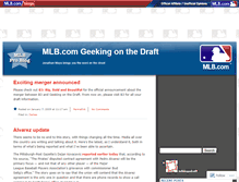 Tablet Screenshot of draft.mlblogs.com