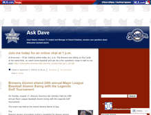 Tablet Screenshot of davenelson.mlblogs.com