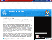 Tablet Screenshot of aflmarlins.mlblogs.com
