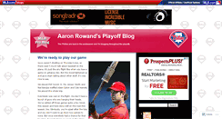 Desktop Screenshot of aaronrowand.mlblogs.com