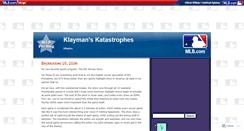 Desktop Screenshot of klayman.mlblogs.com