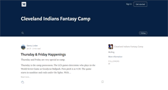 Desktop Screenshot of indiansfantasycamp.mlblogs.com