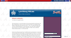 Desktop Screenshot of lynchburghillcats.mlblogs.com